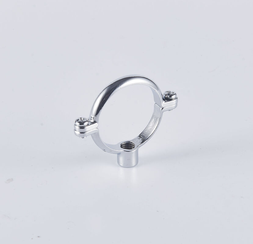 Easy Install Brass Pipe Clamp For Plumbing Industrial Applications Chrome Plated Clamp